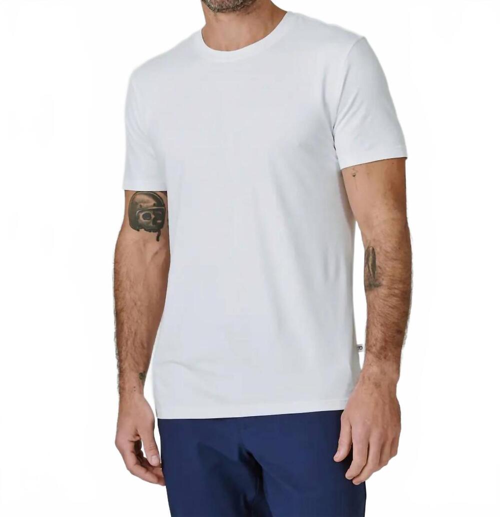 NEW 7DIAMONDS core crew neck tee in white